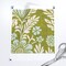 Green Botanical Sky Blue Flowers Rustic Hand Drawn Bohemian Farmhouse Cottagecore Custom Printed Fabric by Spoonflower Various Fabrics by the Yard or Fat Quarter